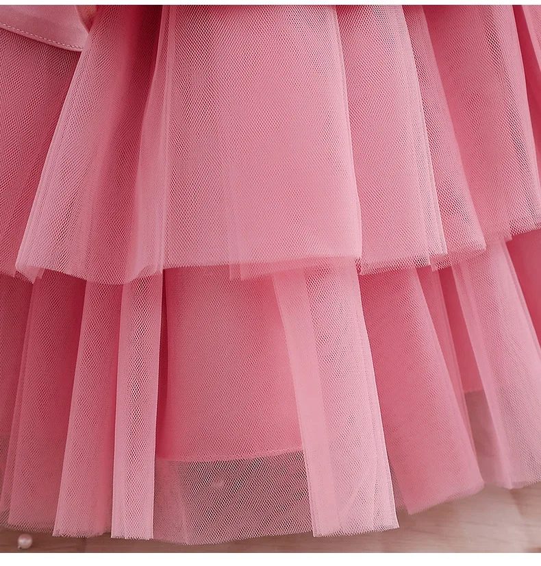 Kleinkind Schleife Party Baby Mädchen Kleid Säugling Pailletten 1. Geburtstag Hochzeit Prinzessin Kleid für Baby Mädchen Weihnachten Abschlussball Kostüm – Detail 17