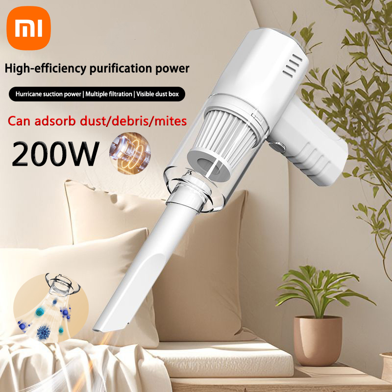 Xiaomi 9800000PA Portable Car Hoover 200W Super Power Vacuuming Dust Mite Wet And Dry Long Life Car Appliances Home Hoover