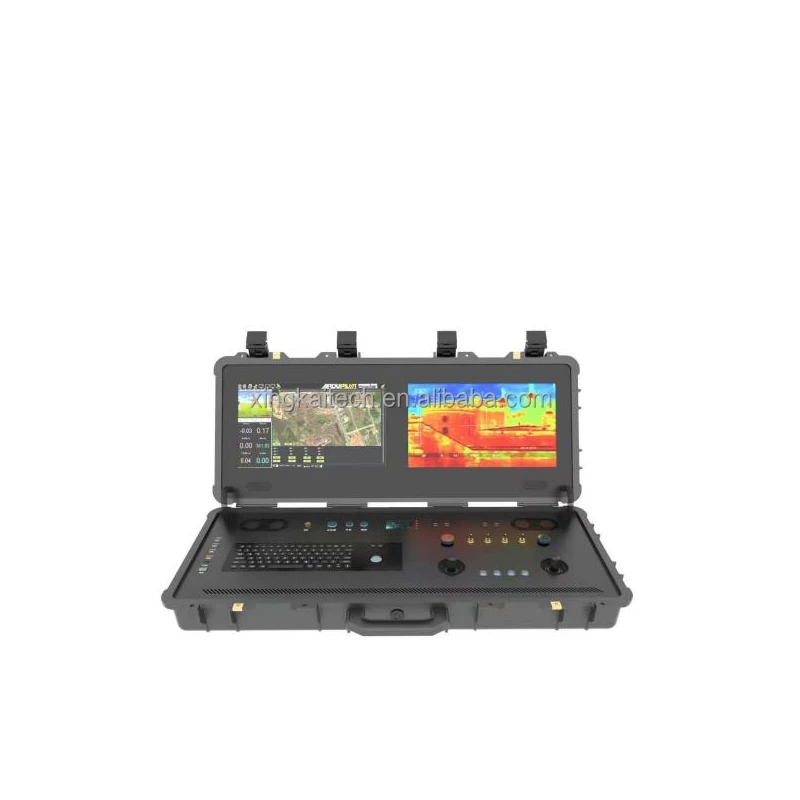 Highlight Dual Touch Screen Displays FPV Agricultural Drone Ground Control Station with Rugged Ground Computer Data Link for UAV 1 Highlight Dual Touch Screen Displays FPV Agricultural Drone Ground Control Station with Rugged Ground Computer Data Link for UAV