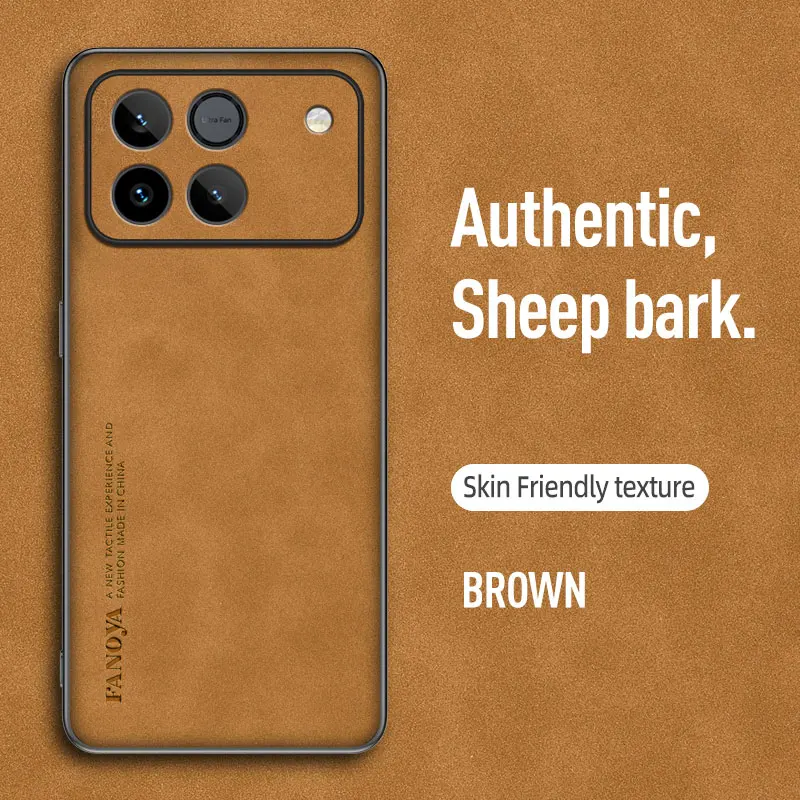 Shockproof Matte Leather Case with Soft Back Cover