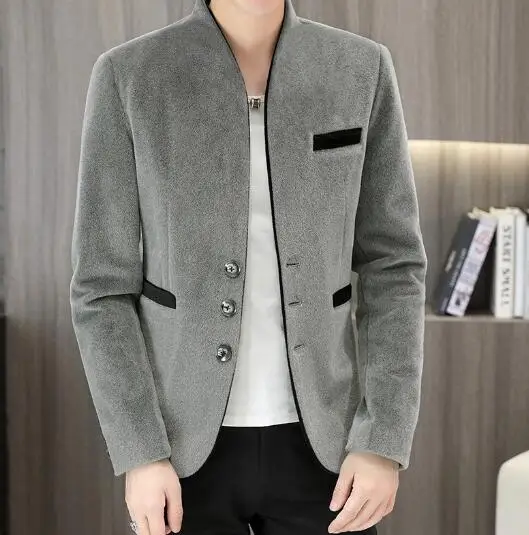 

mens Casual Single Slim Fit Suit Coat blazer top