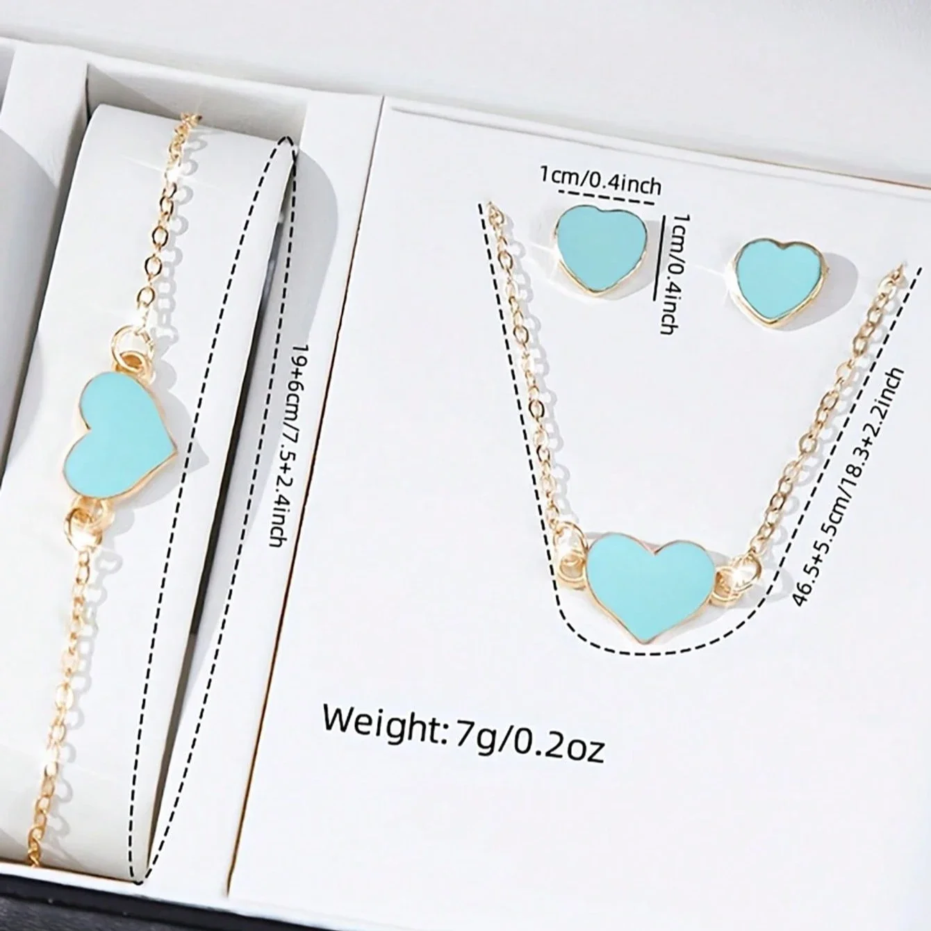 5PCS Fashion Women's Quartz Watch Leather Band Analog Wrist Watches Heart Rhinestone Jewelry Set(Without Box)