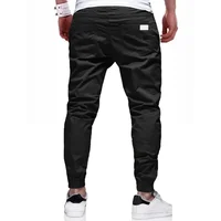 Pantalon Cargo pour hommes, ample, droit, vêtements de sport, couleur unie, survêtement polyvalent, jogging tissé, décontracté, nouvelle collection 2024 3