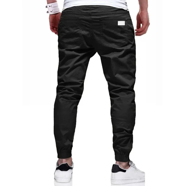 Pantalon Cargo pour hommes, ample, droit, vêtements de sport, couleur unie, survêtement polyvalent, jogging tissé, décontracté, nouvelle collection 2024 2