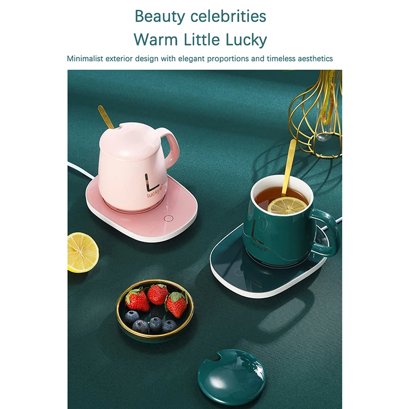

High Quality Mug Warmer Automatic Induction Thermostatic Heating Coaster Electric 55 Degree Ceramic Mug Warmer Heating Pad