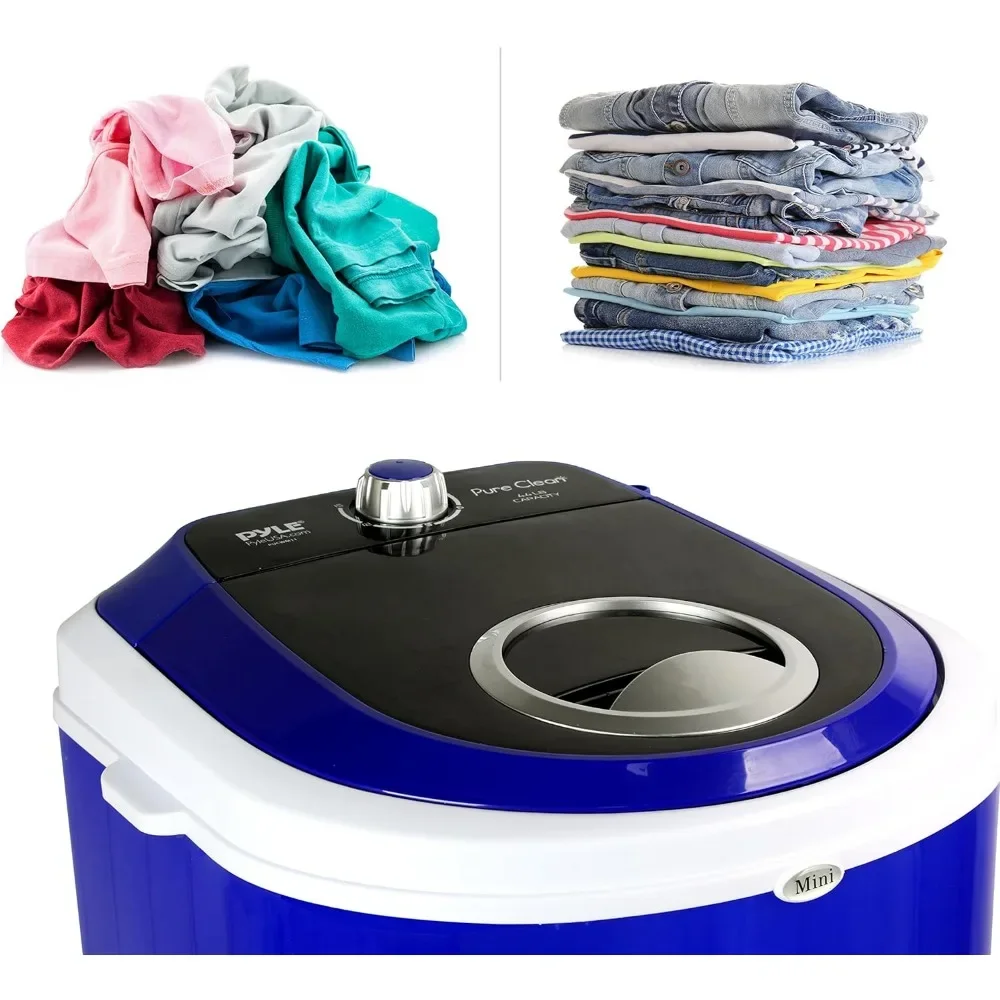 Portable Mini Washer-Top Loader Portable Laundry,Quiet,Rotary Controller,120V - For Compact Laundry,Ideal choice for small loads 5
