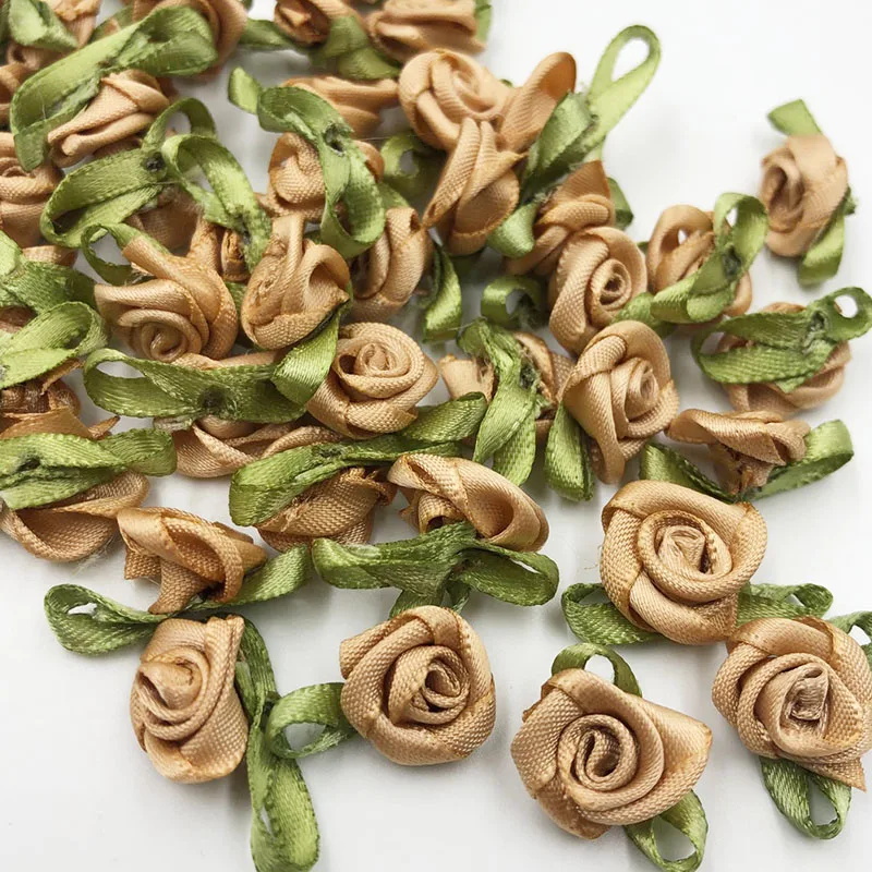 Satin Ribbons Ribbon Decoration Ribbon Supplies Satin Ribbon Sewing Ribbon Satin Ribbon Flowers Bows Rose Sewing Wedding Appliques 100pcs
