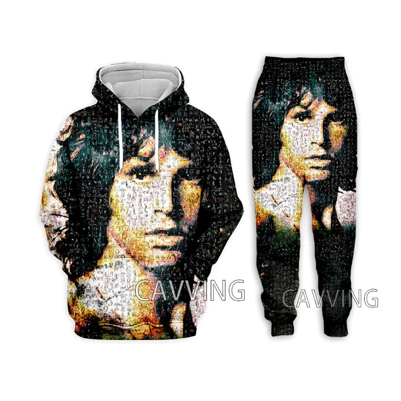 

Jim Morrison 3D Printed Casual Hoodies Hooded Sweatshirt Pants Jogging Pants Trousers Suit Clothes Women/ Men Sets H02