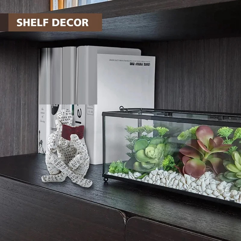 

Домашний декор, статуя из целлюлозы для чтения женщин, истончиков, эстетическая скульптура, декор для комнаты, Современное абстрактное украшение на полку, стол