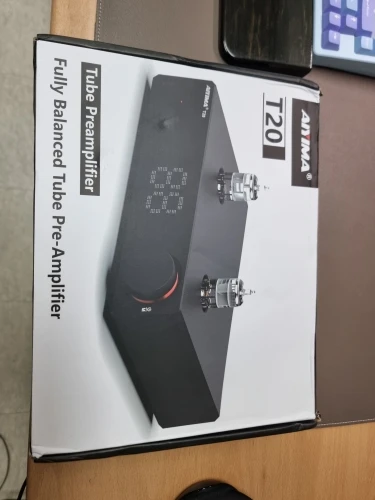 AIYIMA T20 真空管プリアンプ ECC83 フルバランスプリアンプ RCA XLR