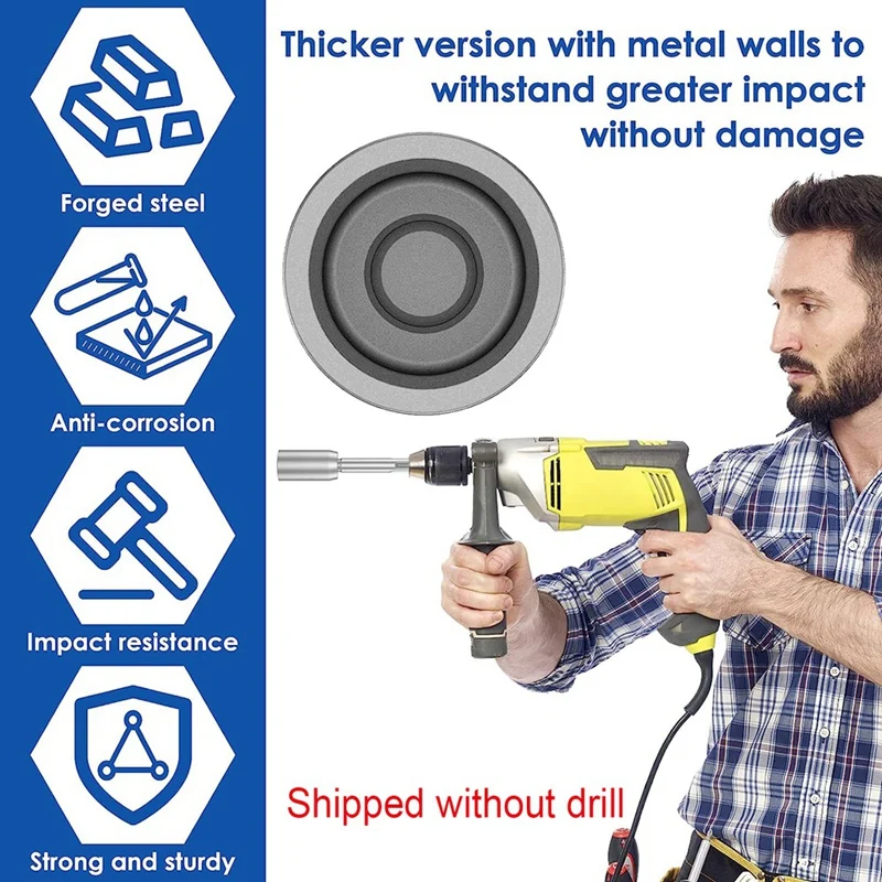 SDS-Max Ground Rod Driver, Heavy Duty Steel Drill Bit Driver,For Rotaryhammer Drill Grounding Rods