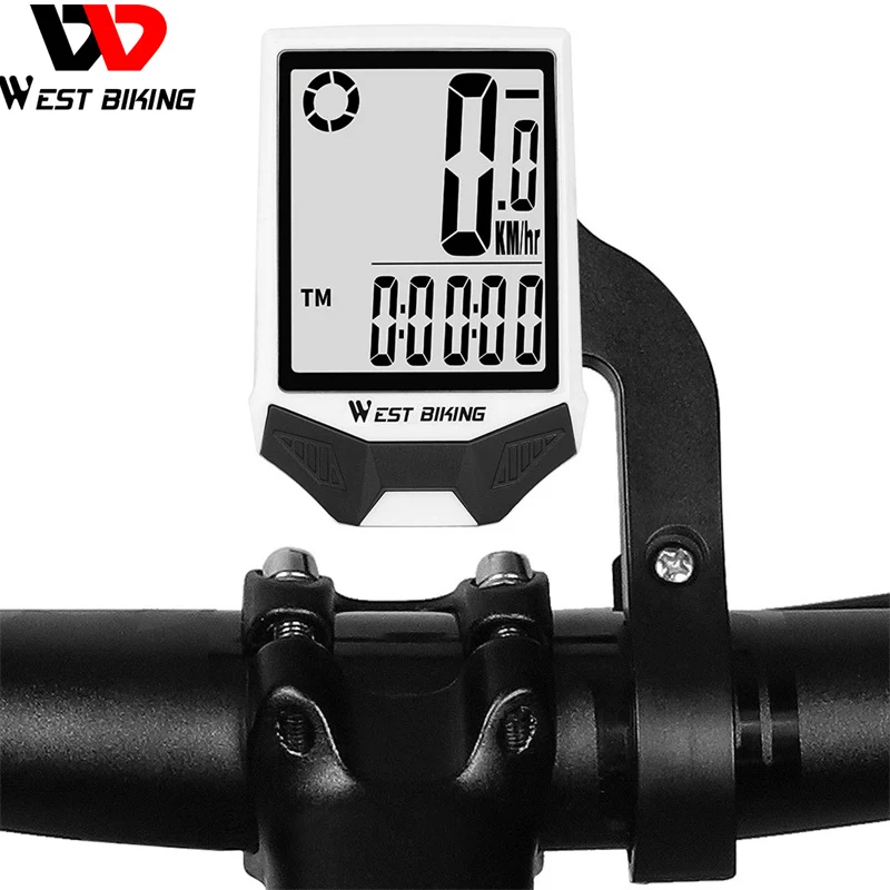 WEST BIKING Wireless Bicycle Computer IP66 Waterproof Bike Speedometer ...