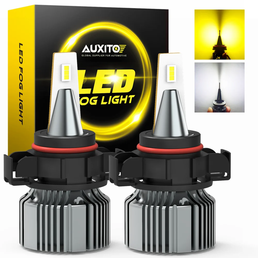 Auxito 2pcs Canbus Psx24w Led Fog Light Csp H11 H8 H9 H16(jp) Led Fog ...