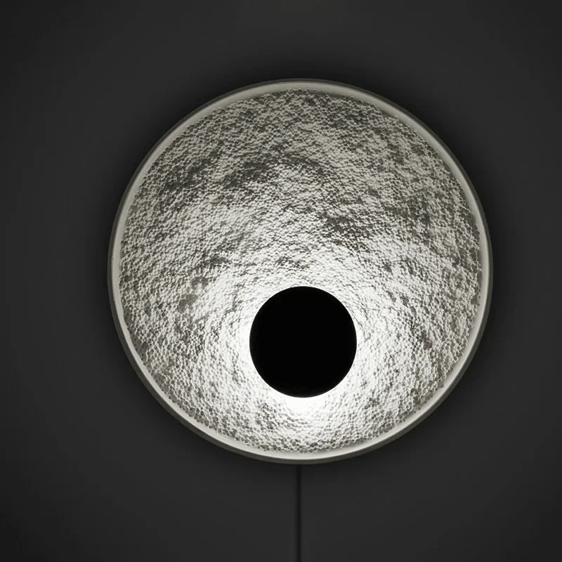 

Nordic Loft Resin Art Circle Wall Lamps Living Room Bedroom Bedside Hall Indoor Lighting Home Detor Fixtures Sconces