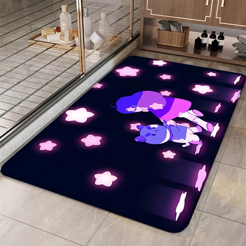 

Bee and PuppyCats Anime Welcome Mat Entrance Doormat Bath Mats Cute Rug Living Room Floor Carpet Home Carpets Custom Rugs Foot