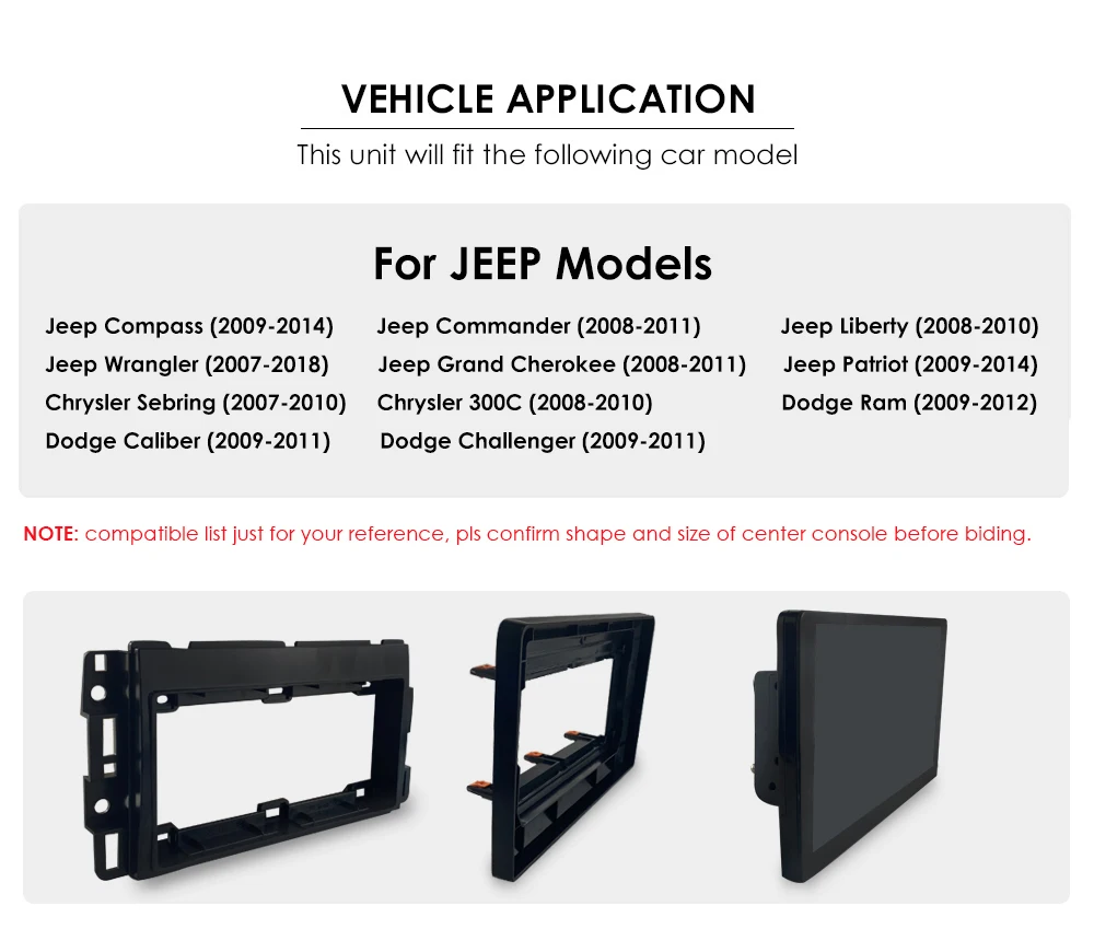 Hizpo 10.1 "android autoradio für jeep kompass patriot chrysler 300c sebring liberty dodge wrangler multimedia video player navi – Detail 6