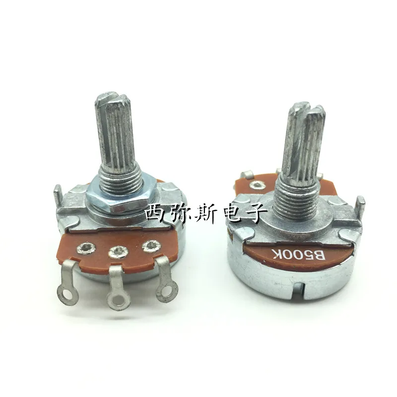 Single loop carbon film potentiometer WH138 B1K 5K 10K 50K 500K Rachis 20 mm in length 1pcs