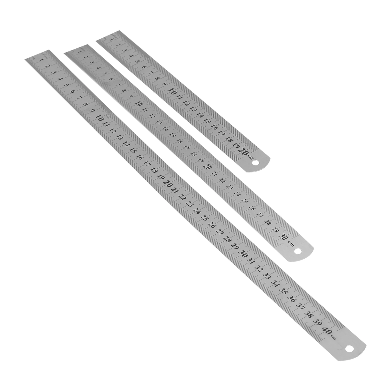

3 Pcs Tools Stainless Ruler Steel Straight Rulers Mechanical Office School Child