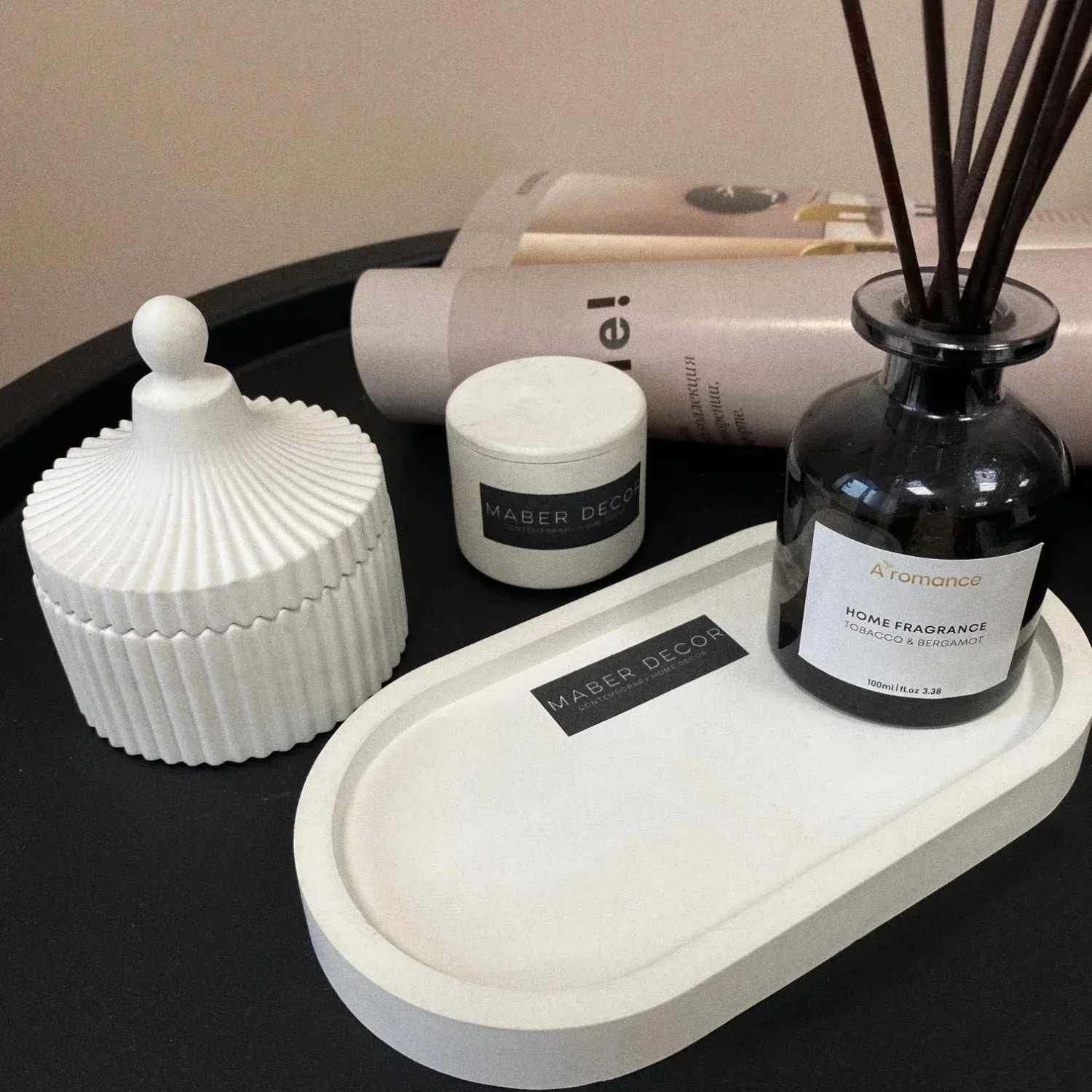 Description Picture 3 of itemDIY Flower Pot Concrete Mould Oval Tray Silicone Mold Storage Box Coaster Dish Gypsum Concrete Mold Craft HOME Decor