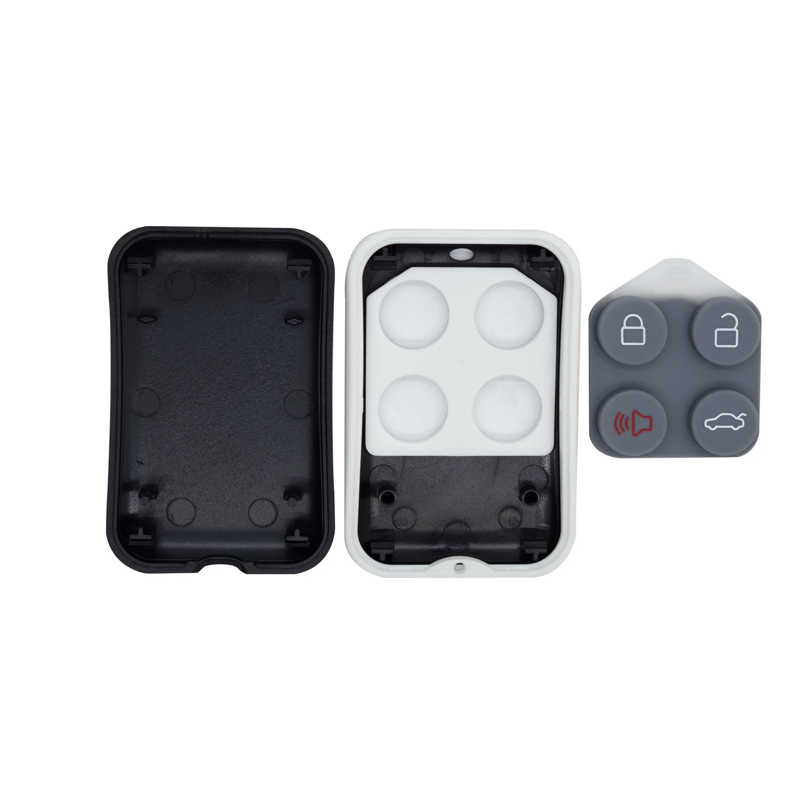 AIKKEY K3 4 Buttons Black A Series Universal Remote Car Key Fob for AIK Machine Remote Control Key Replacement