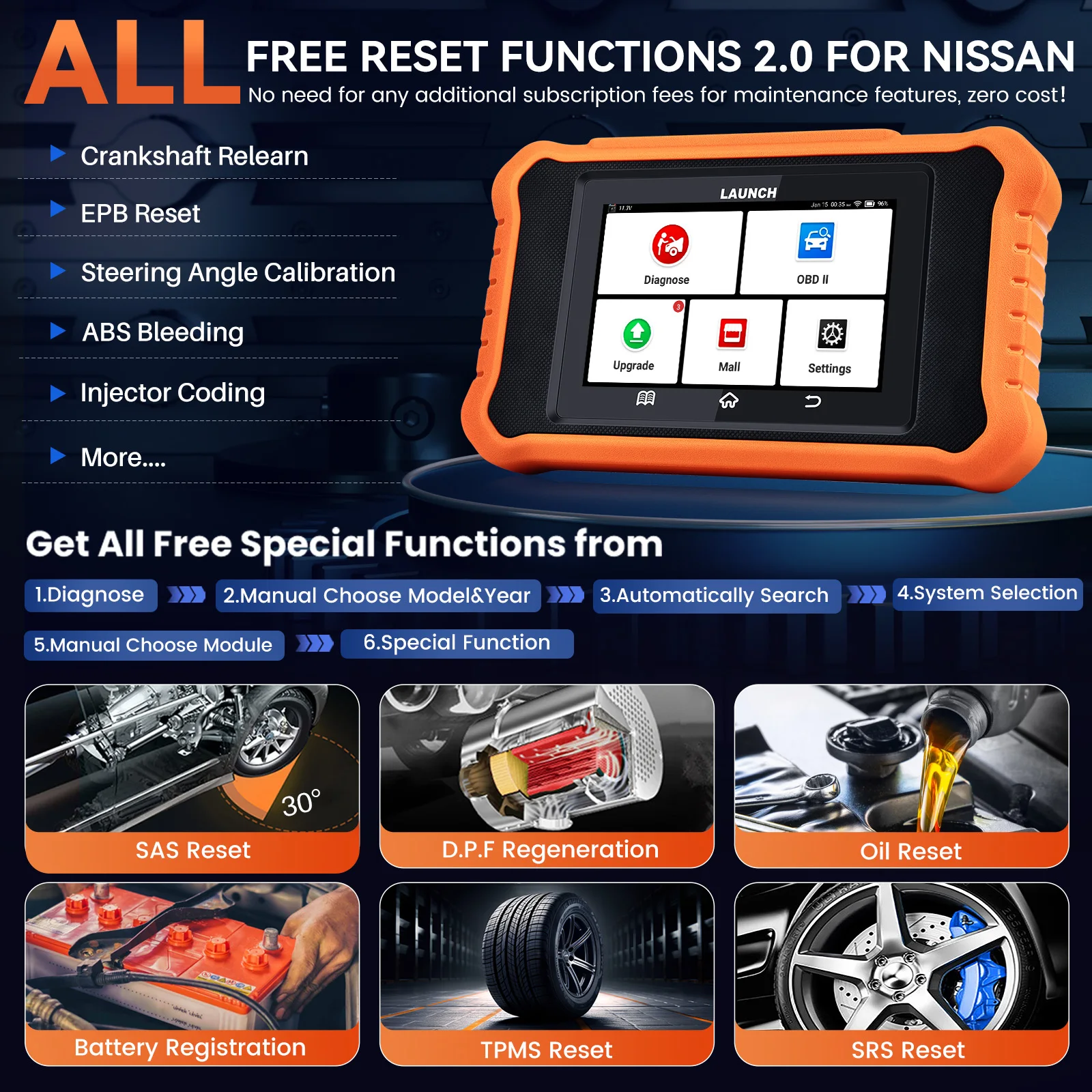 【for Honda ,Acura】2025 LAUNCH X431 Elite V2.0 for Honda ,Acura Bi-Directional Scanner,Full System all reset car Diagnostic Tool 3