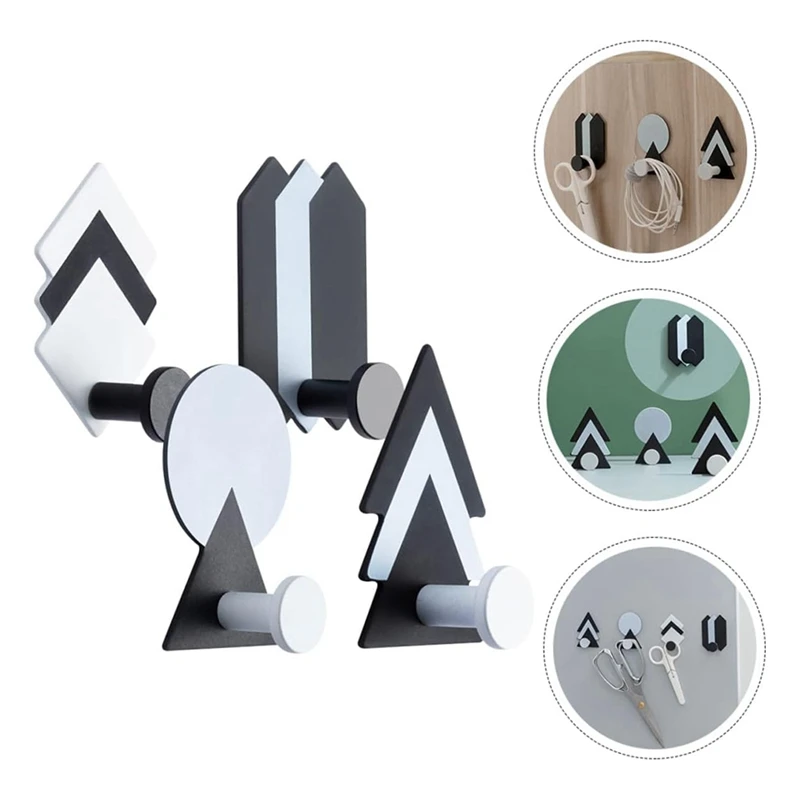 4Pcs Bathroom Towel Holder For Coats Adhesive Hooks Shower Hooks Backpack For Wall