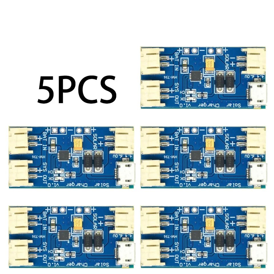 JESSINIE CN3065 Mini Solar-Lipo Ladeplatine, Micro-USB - Für DIY Outdoor-Projekte