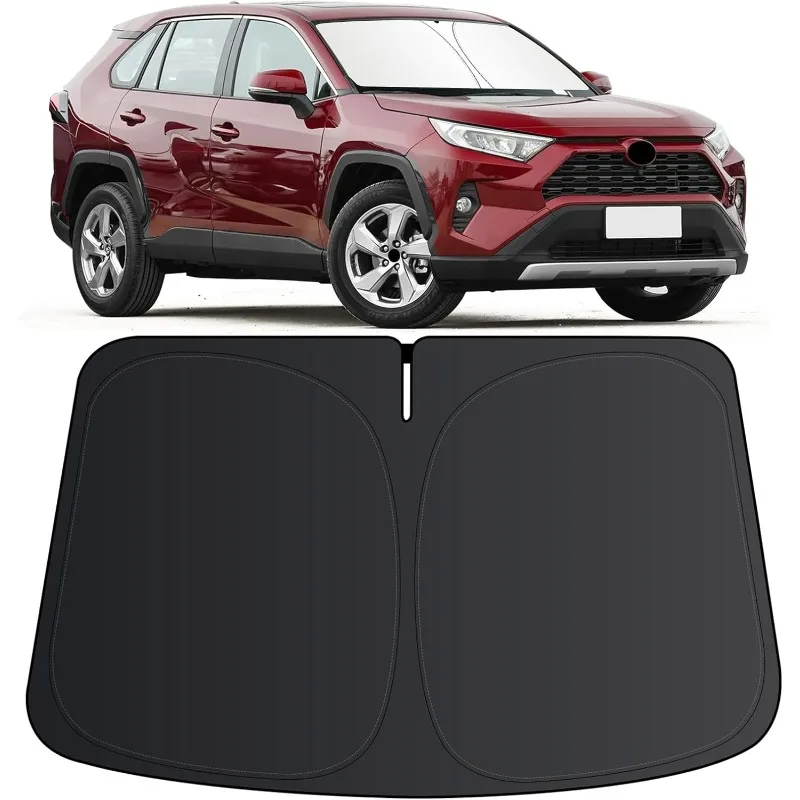 Premium Windshield Sun Shade: UV Blocking Sun Visor for SUV and Crossover Front Windows