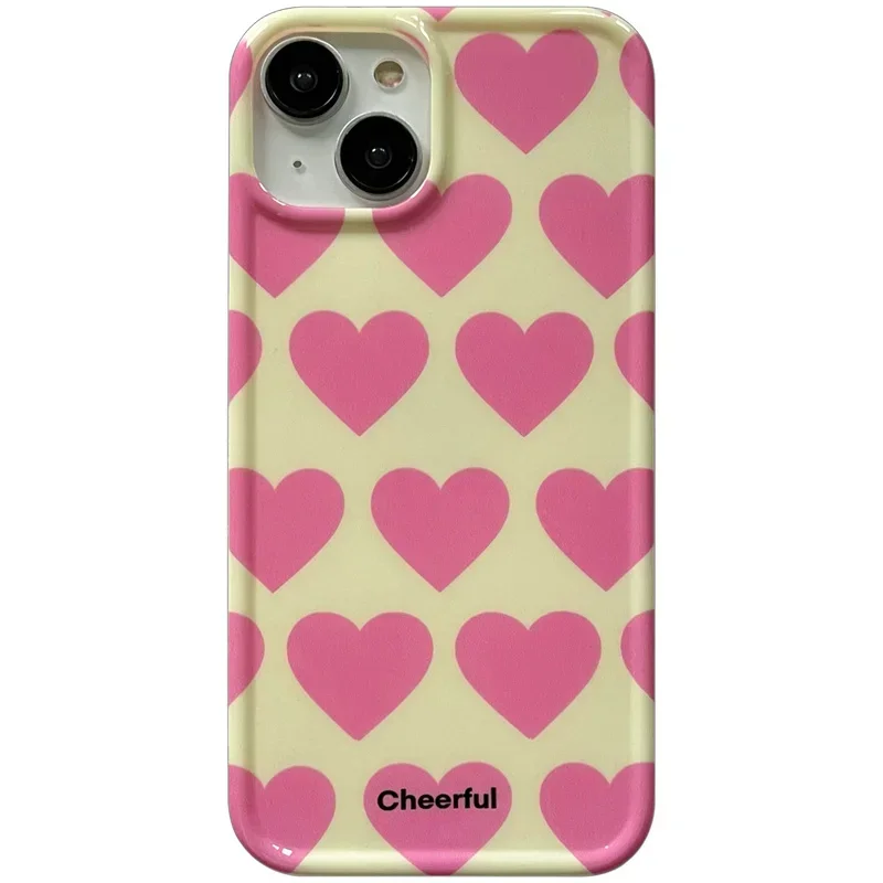 thumbnail image 1 of Cute Love Heart IMD Protective Phone Cases for Iphone 14 Pro Max 11 12 13 Pro Max 12 Pro 15 Shockproof Soft TPU Cover Bumper, 1 of 5