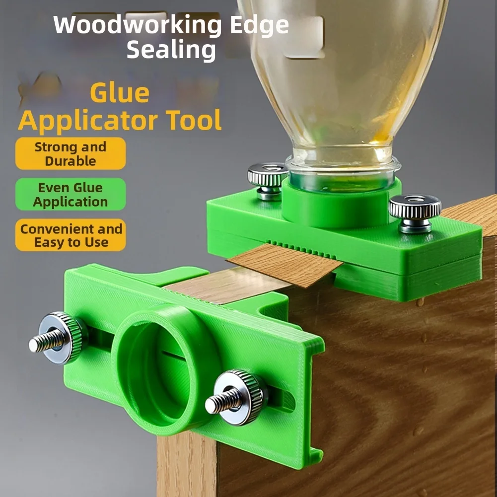 Woodworking Edge Banding Glue Applicator Board Brush Glue Limiter Multi Functional Installation Fixture Adjustable Manual Tools