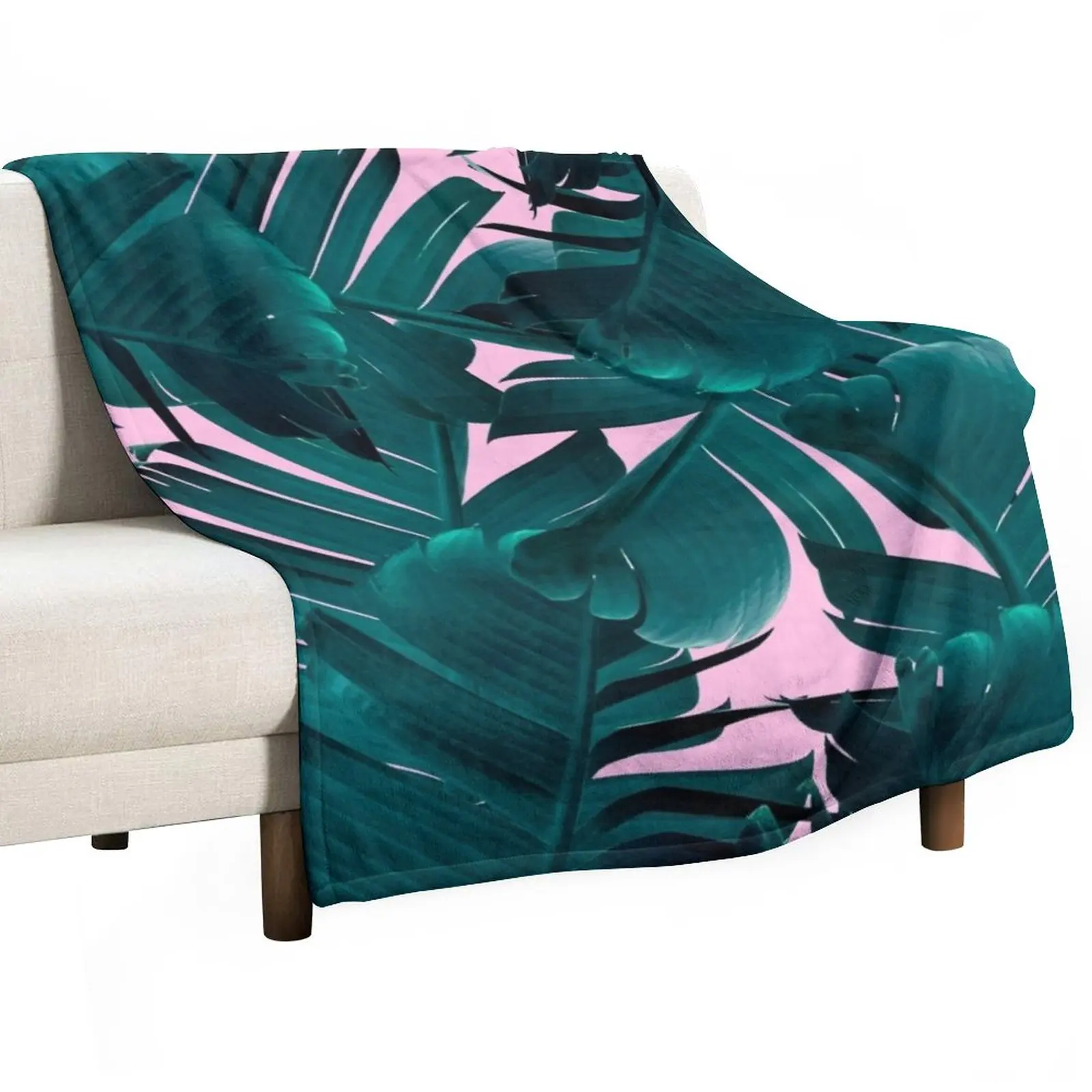 

Banana Green Throw Blanket Fluffy Blankets Large wednesday