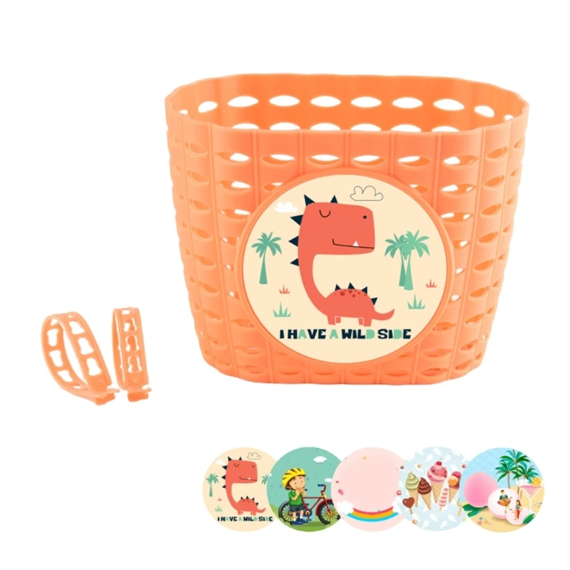 Durable Strap-Fastened Bicycle Handlebar Basket