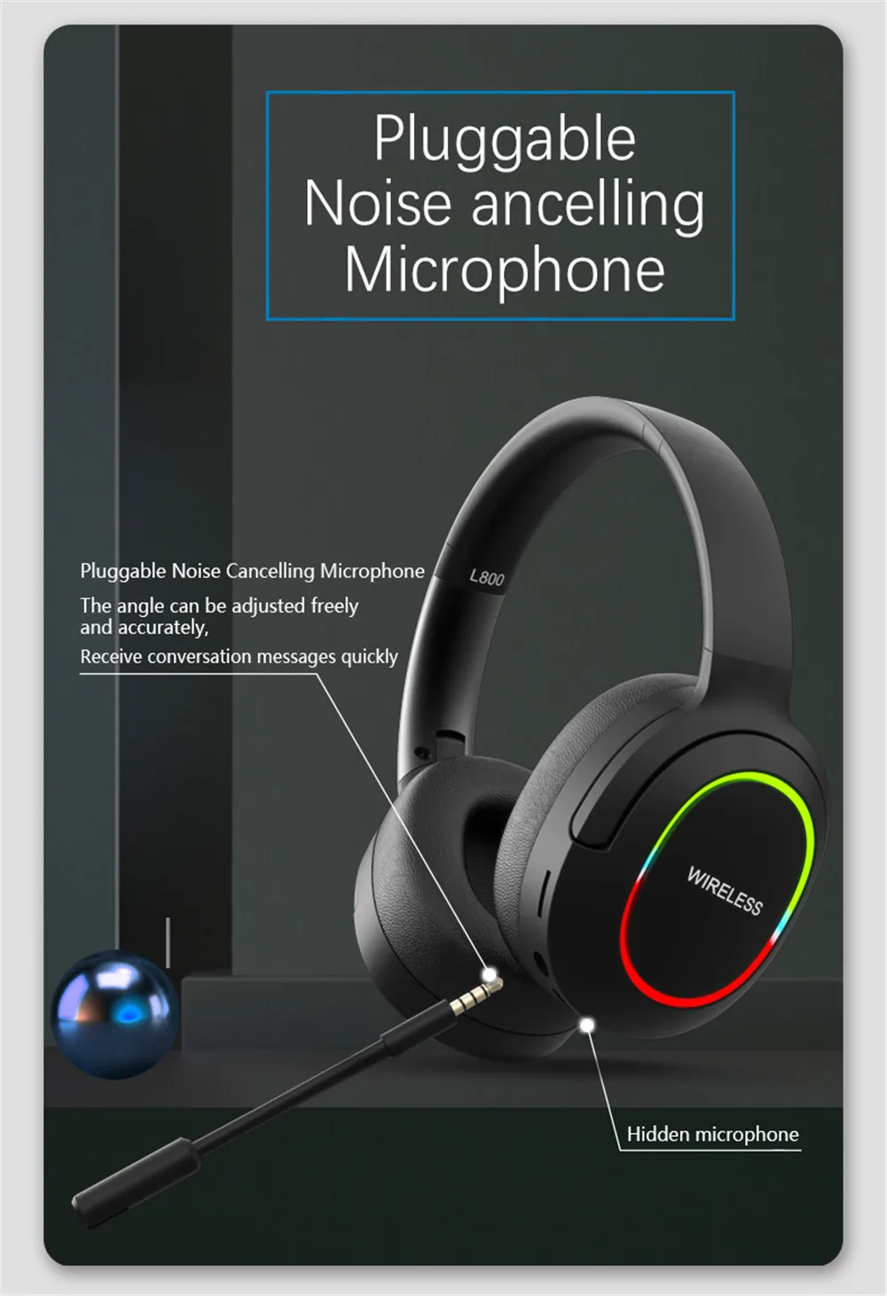 Foldable Bluetooth Game Headset