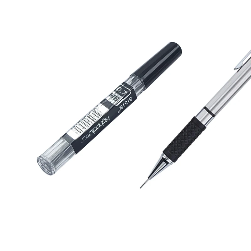 0.3 0.5 0.7 0.9 2.0mm Metal Automatic Pencil with Protective Cover HB Lead Core Sketching Painting Writing Stationery Supplies 6