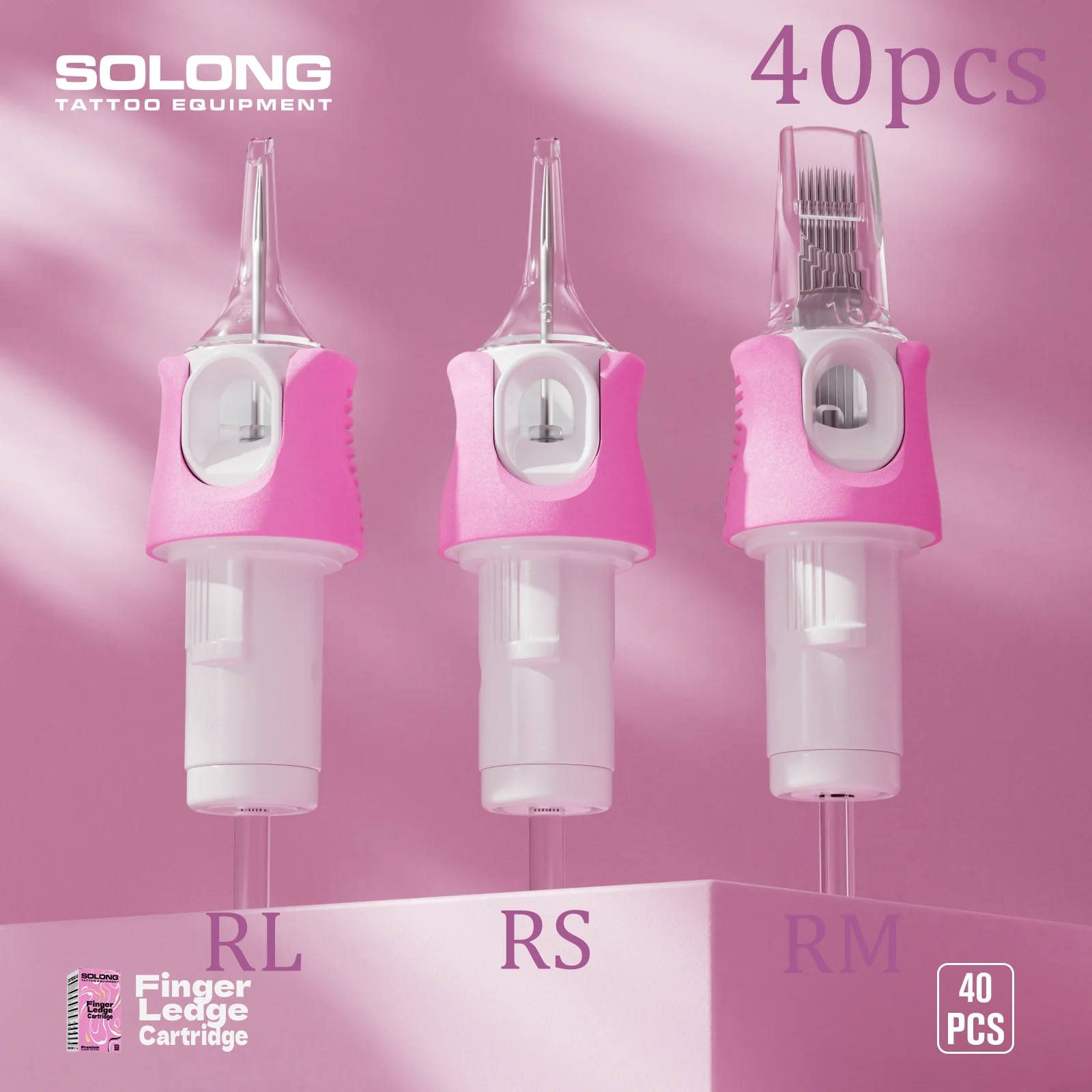 40pcs Solong Tattoo Cartridges RL/RS/RM Disposable Sterilized Tattoo Needles Permanent Piercing Makeup Machine Supplies tattoo needles