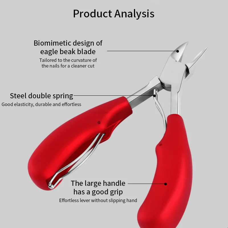 Professional Toe Nail Clippers Cutter Ingrown Toenail Tool Thick Nail Dead Skin Dirt Remover Super Sharp Curved Blade Tools toe nail clipper nail clipper set nail clipper nail scissors set manicure pedicure kit manicure set manicure nail clipper set nail clippers kit