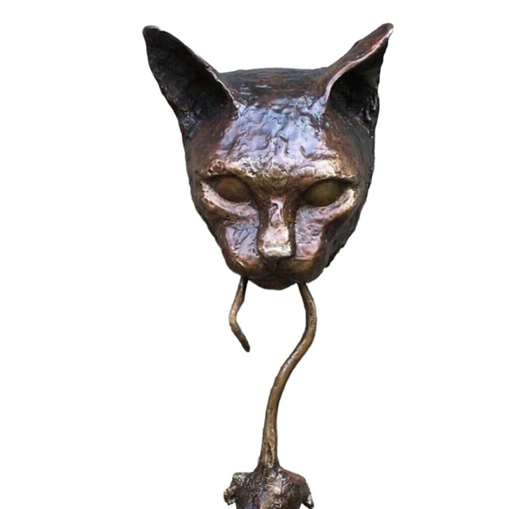 

For Home Wall Wall Statue Cat Door Knocker Resin Figurine Decor Home Decor Wall Hanging Art Sculpture Brandnew
