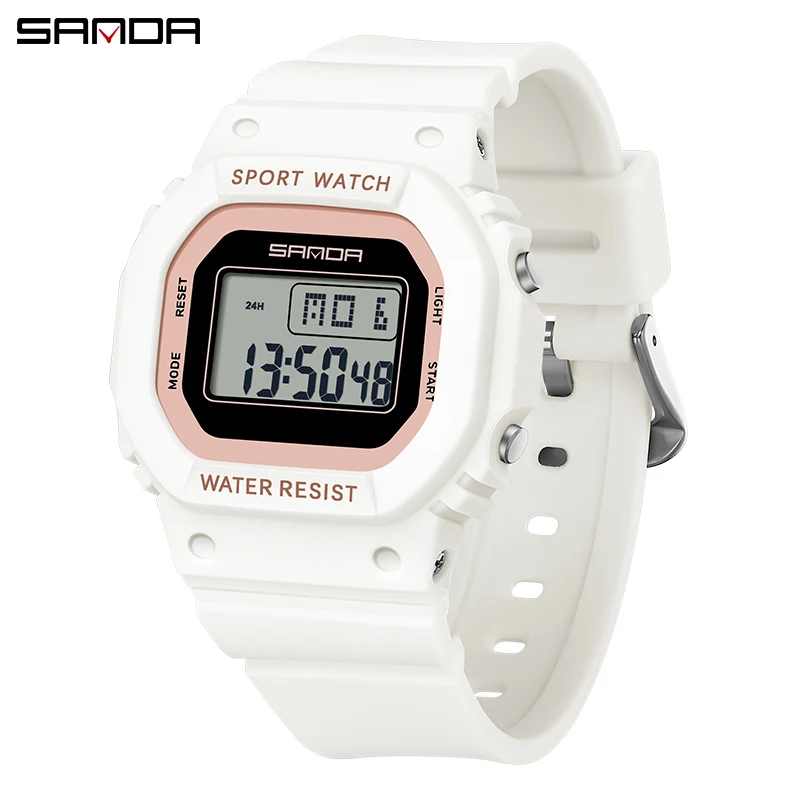 Sanda Sport uhr Männer und Frauen Paar wasserdichte Militär uhr Vibration Mode analoge digitale Alarm Clocke lectronic Uhr