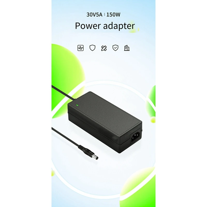 30V5A Power Adapter 150W Power Supply Charger Universal Adapter For Laptops Printers Appliances Etc Durable US Plug