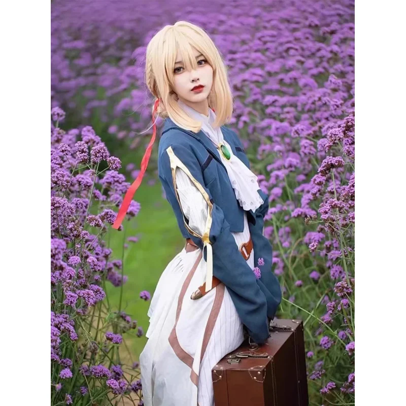 

Violet Evergarden Cosplay Costume Anime Auto Memories Doll There Is No Time for Flowers To Wither And No Rime To Pass On