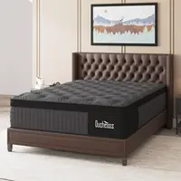 Queen Mattress 12 Inch Hybrid Mattress Black with Gel Memory Foam and Individually Pocket Innerspring Euro Top Mattress Medium 1