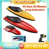 2.4G RC High-speed Speedboat 10KM/H 4CH Remote Control Boat Dual Motor Long Battery Outdoor Water Race Game Kids Toys Boys Gift 1