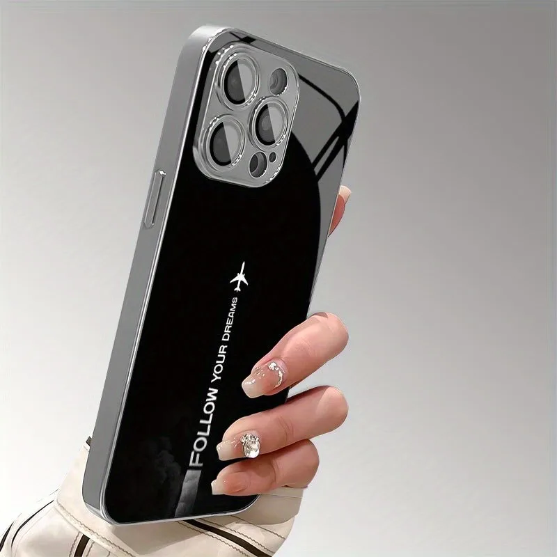 Travel-Inspired Airplane Route Silicone Phone Case