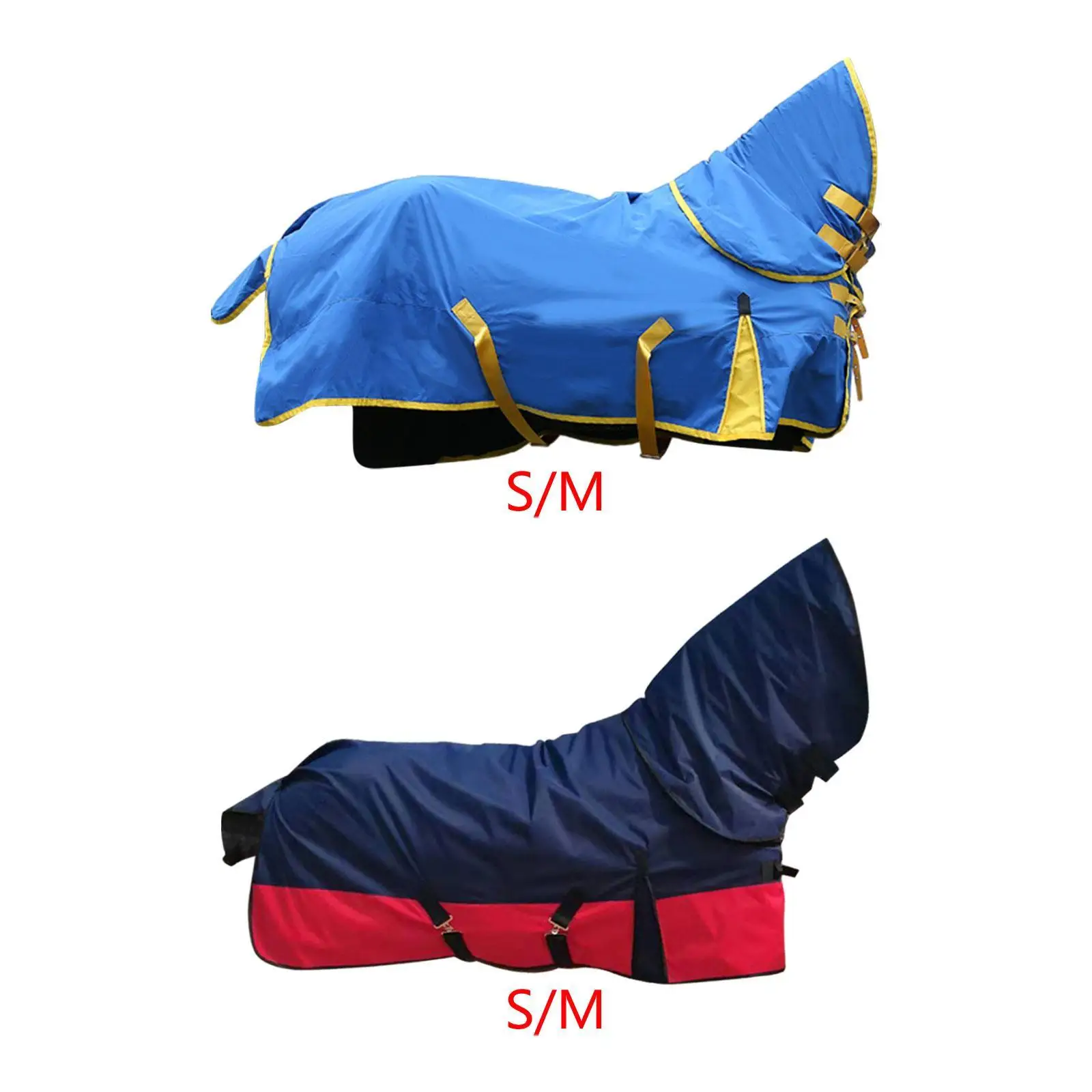 Horse Care Sheet Breathable with Neck Horse Fly Sheet Adjustable Windproof Winter Warm Turnout Blanket Clothes