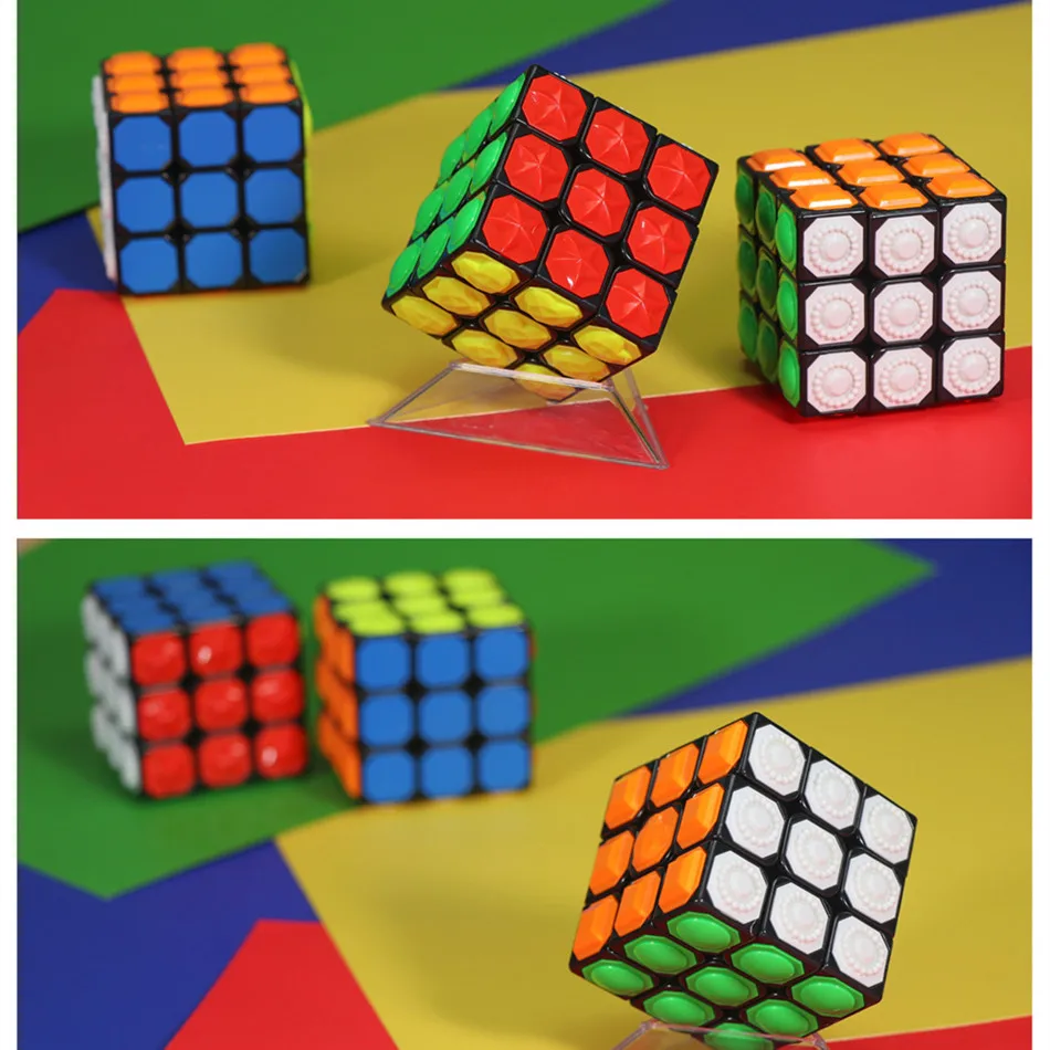 Cubo Mágico Adaptado 3x3x3 Blind Cube Touch - Laratec