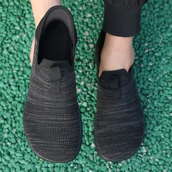 أحذية رجالية كاجوال قابلة للتنفس خفيفة الوزن للخروج أحذية مشي صحية للمشي والجري أحذية رياضية مسطحة أحذية مفلكنة