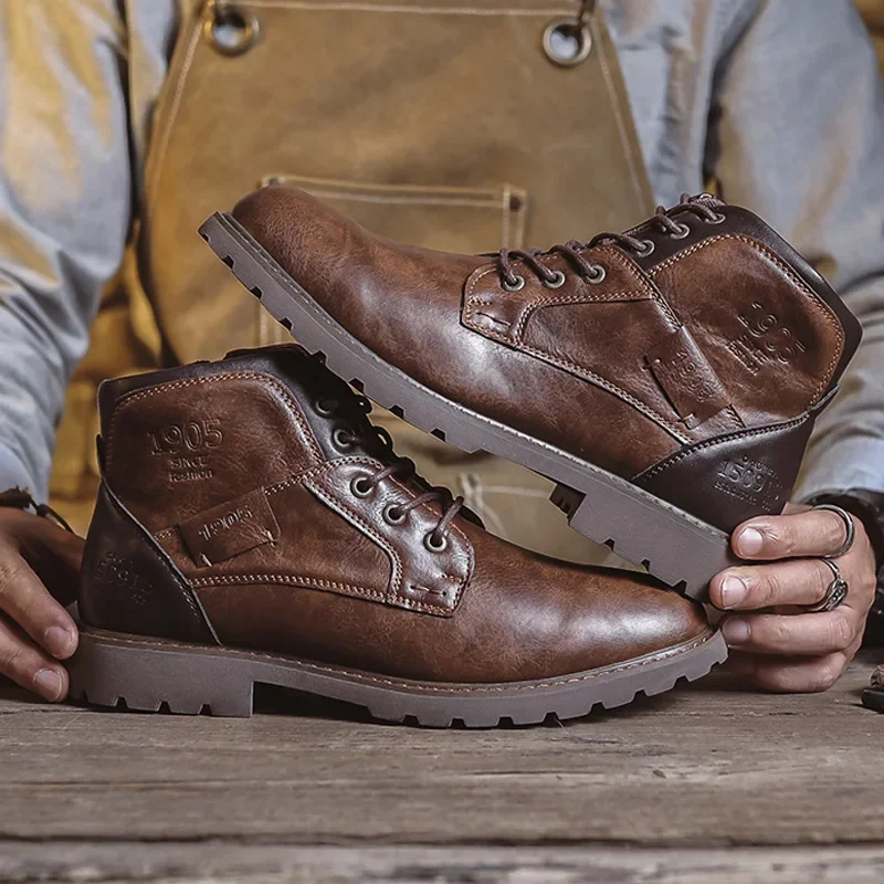 Genuine-Leather-Men-s-Boots-Fashion-Men-s-Casual-Leather-Shoes-British ...