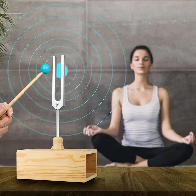 528HZ Tuning Fork,Tuning Fork Resonance Box,for Sound Therapy, Yoga, Meditation and Relaxation 5