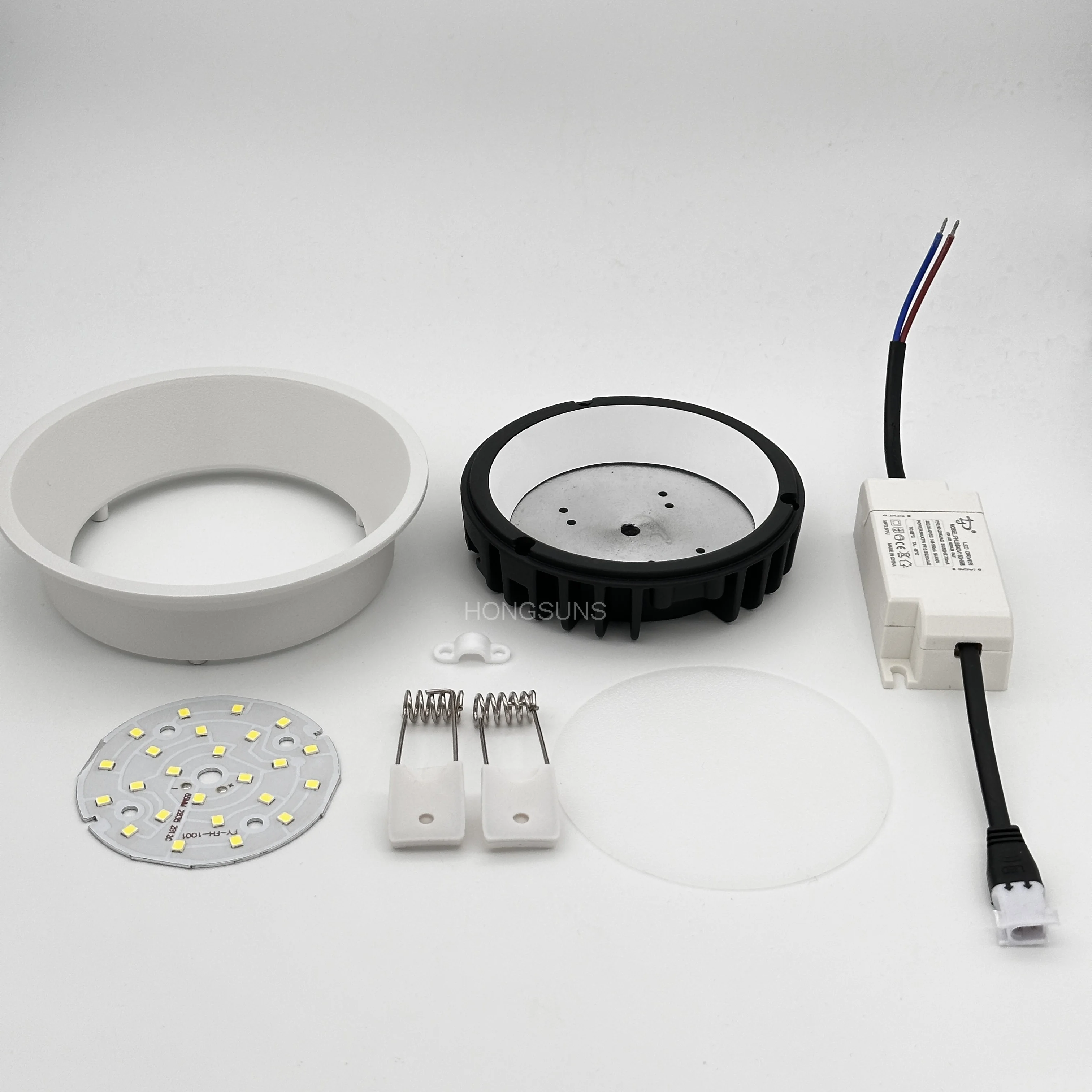 Recessed Anti Glare LED Downlights Black/White LED Ceiling Spot Lights AC85~265V Background Lamps Indoor Lighting led downlight recessed ceiling spotlight ceiling lamps