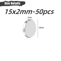 Powerful Versatile Round Magnets (15x2mm-50pcs)